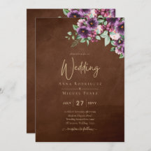 レア・G・ブラウン ベリー プラム パープル ウェディング 秋 冬