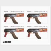 レアAK-47アーミーロシアのカラシニコフ銃軍隊 長方形シール (シート)