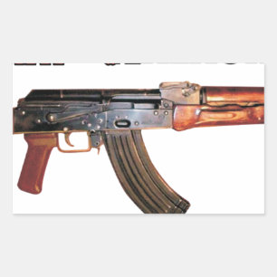 レアAK-47アーミーロシアのカラシニコフ銃軍隊 長方形シール