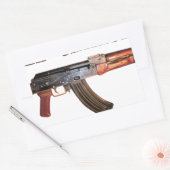 レアAK-47アーミーロシアのカラシニコフ銃軍隊 長方形シール (封筒)
