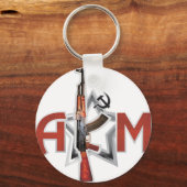 レアAK-47 AKMアーミーカラシニコフ銃軍隊 キーホルダー (正面)