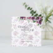 レアGプラムパープルベリーフローラルウェディングオータムウィンター (スタンド正面)