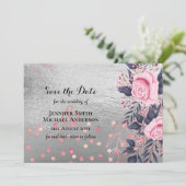 レアG シルバー ネイビー ローズゴールド ピンク フラワー ウェディング (スタンド正面)