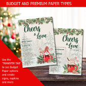 レアG ラブウィンター ブライダルシャワー ウェディング 招待状