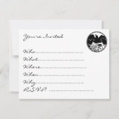 レイвенアートの招待状 - ネイティブアートカード 招待状 (裏面)