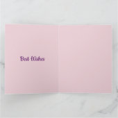 レイかわいらしンボーパーソナライズされた引退 カード (内部)