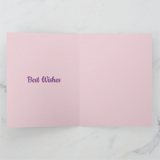 レイかわいらしンボーパーソナライズされた引退 カード (内部)