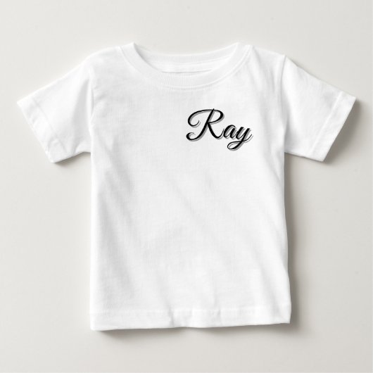 レイくんの名前 ベビーTシャツ (正面)