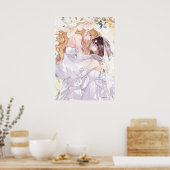 レイとクレア結婚の | WataOshi ポスター (キッチン)