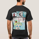 レイによるアート Tシャツ (裏面)