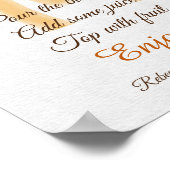 レイの太陽テーマサンシャインベイビーシャワーママモサバー ポスター (角)