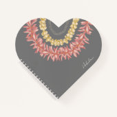 レイの日 – 鳩パーソナライズされた、ハート ノートブック (正面)