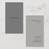レイアウトのタイプエラーのBlack&Greyのモダンな最小主義の垂直 名刺 (正面/裏面)