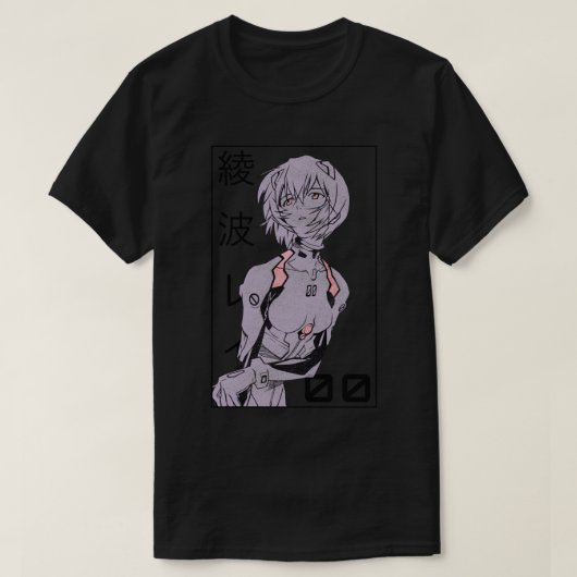 レイアヤナミエヴァンゲリオンマンガv2 tシャツ (デザイン正面)
