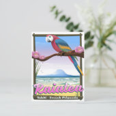 レイア協会諸島，タヒチ，ポリネシアフランスの. ポストカード (スタンド正面)