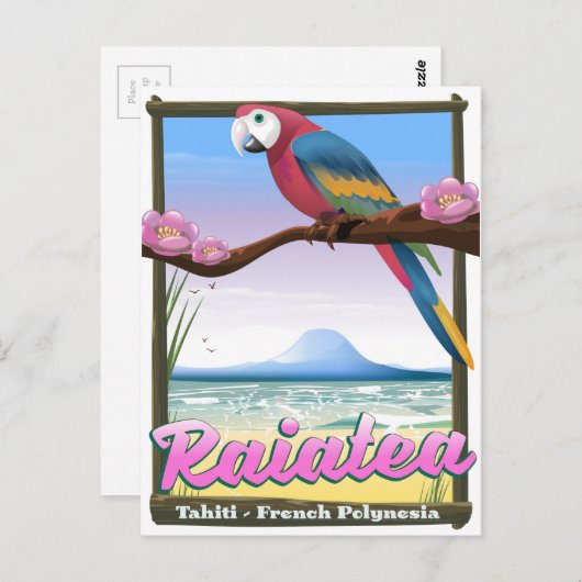 レイア協会諸島,タヒチ,ポリネシアフランスの. ポストカード (正面/裏面)