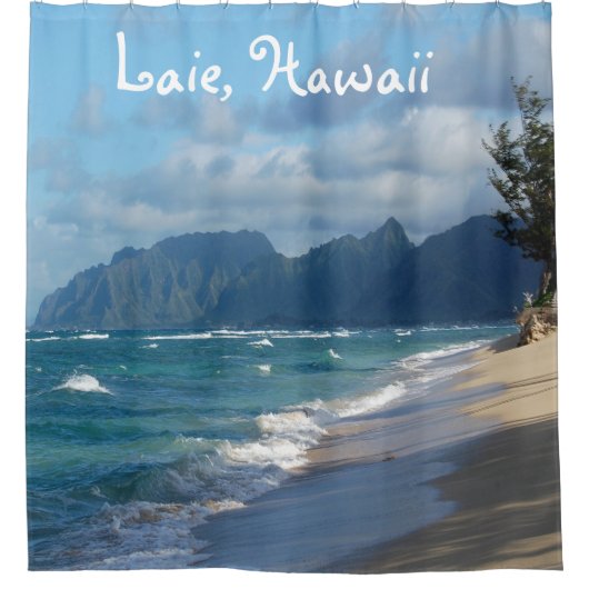 レイエビーチハワイのシャワーカーテン シャワーカーテン (正面)