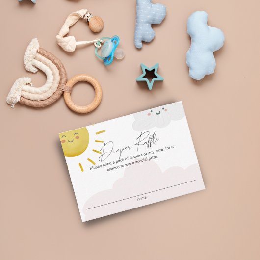 レイオブサンシャインクラウドガールおむつラッフルスモール エンクロージャーカード