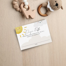 レイオブサンシャインクラウドニュートラルおむつラッフルスモール エンクロージャーカード