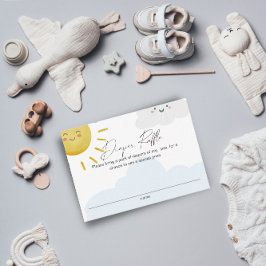 レイオブサンシャインクラウドボーイおむつラッフルスモール エンクロージャーカード