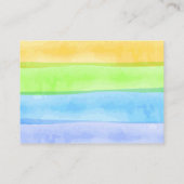 レイオブサンシャインベビーシャワーおむつラッフルチケット エンクロージャーカード (裏面)