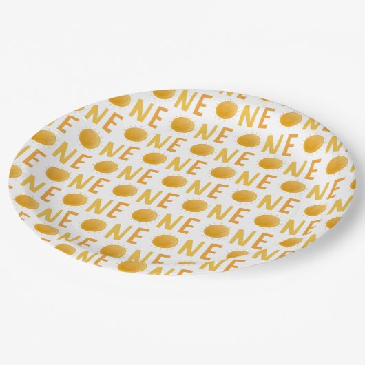 レイオブサンシャインボホサンバースデーパーティー ペーパープレート (アングル)