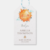 レイオブサンシャインボーホレインボーベイビーシャワーのお気に入り ギフトタグ (正面)