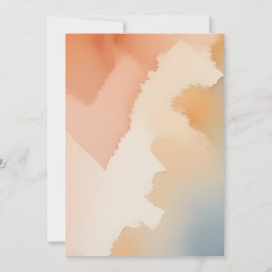 レイオブサンシャインボーホーサンベイビーシャワー招待状 招待状 (裏面)