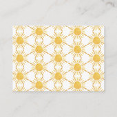 レイオブサンシャインレトロベビーシャワーおむつラッフル エンクロージャーカード (裏面)