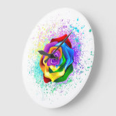 レイカラフルンボーバラ ラージ壁時計 (傾斜)