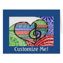 レイカラフルンボーミュージックハートダパーソナライズされたドル