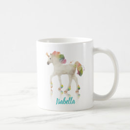 レイカラフルンボーユニコーンポリゴン名- Mug コーヒーマグカップ