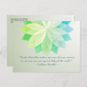 レイキマスター&ヨガ瞑想インストラクターの名言 ポストカード (正面/裏面)