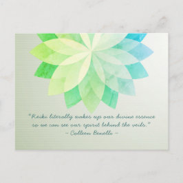 レイキマスター＆ヨガ瞑想インストラクターの名言 ポストカード