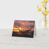 レイキャビクの日没のnotecard #2 カード (黄色い花)