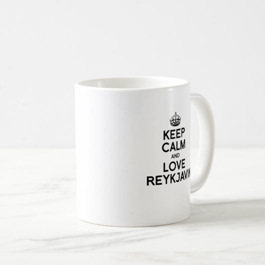 レイキャビクは平静- .PNG --を保ちます コーヒーマグカップ (正面右)
