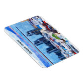 レイキャビクアイスランドシティビューウォーターカラー マグネット (右側)