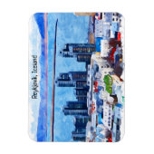 レイキャビクアイスランドシティビューウォーターカラー マグネット (縦)