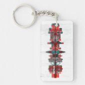 レイキャビクアイスランドスカイライン キーホルダー (正面)