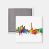 レイキャビクアイスランドスカイライン マグネット (正面/裏面)