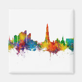 レイキャビクアイスランドスカイライン マグネット (正面)