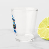 レイキャビクアイスランドトラベルアートヴィンテージ ショットグラス (右)