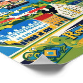 レイキャビクアイスランドトラベルアートヴィンテージ ポスター (角)