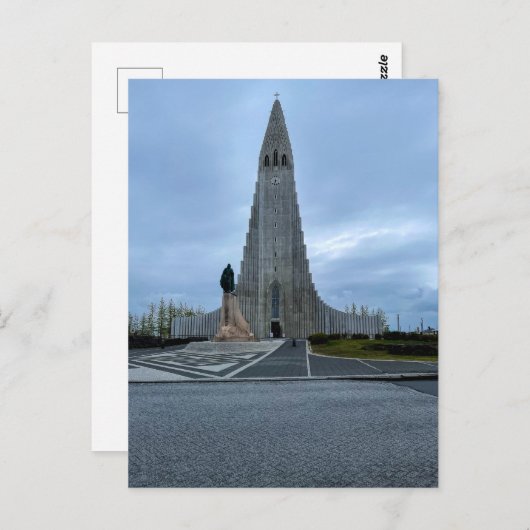 レイキャビクアイスランドハーグリムスカーカ大聖堂の写真 ポストカード (正面/裏面)