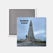 レイキャビクアイスランドハーグリムスカーハパーソナライズド マグネット (正面/裏面)