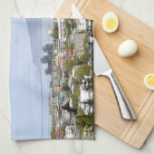 レイキャビクアイスランドヨーロッパ旅行写真 キッチンタオル (四つ折り)