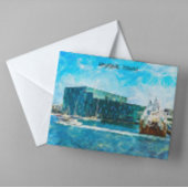 レイキャビクアイスランド油絵を描 ポストカード