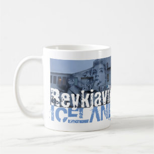 レイキャビクアイスランド通り壁画 コーヒーマグカップ