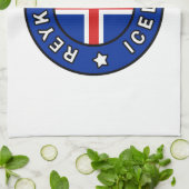 レイキャビクアイスランド キッチンタオル (折り畳み)