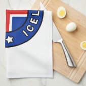 レイキャビクアイスランド キッチンタオル (四つ折り)